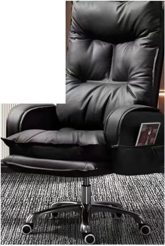 LIUNJHUY Managerstühle, Bürostuhl, Heimcomputerstuhl, langes Sitzen, bequemer Gaming-Stuhl, ergonomischer Stuhl, Rückenlehnenstuhl (Farbe: Schwarz) Interesting von LIUNJHUY