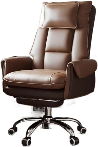 LIUNJHUY Managerstühle, Chaise-Gaming-Stuhl für Stuhl, Gamer-Stühle, Büromöbel, individueller Sessel, Schreibtischstuhl (Farbe: Braun) Interesting von LIUNJHUY