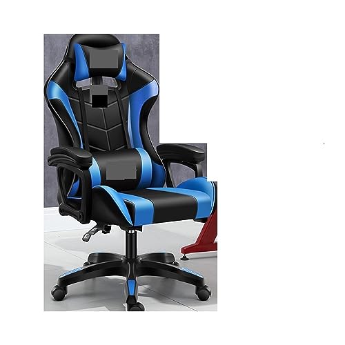 LIUNJHUY Managerstühle, Computerstuhl, Gaming-Stuhl, Möbel, leuchtender Bürostuhl, ergonomischer Drehstuhl, Heim-Gamer-Stuhl, Stuhl (Farbe: Blau) Interesting von LIUNJHUY