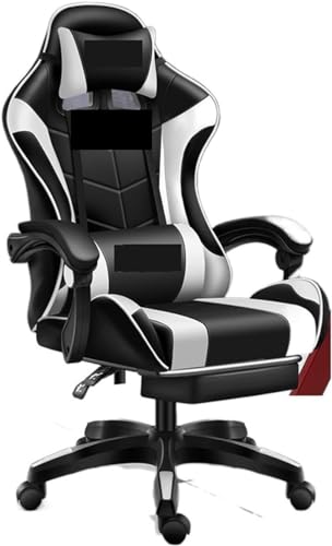 LIUNJHUY Managerstühle, Relax-Stuhl, Schreibtischstuhl, Büromöbel, Chaiselongue, Gaming-Computersessel, Gamer, ergonomischer Stuhl (Farbe: weißes Pedal) Interesting von LIUNJHUY