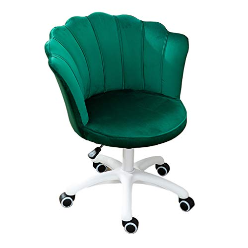 Managerstühle, Samt-Schreibtischstuhl im modernen Design, Home-Office-Stuhl mit mittlerer Rückenlehne, mit Samt gepolsterter, drehbarer, verstellbarer Bürostuhl, maximale Gewichtskapazität 150 kg von LIUNJHUY