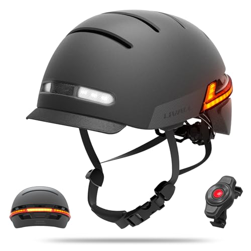 LIVALL BH51M Neo Smart Bluetooth-Fahrradhelm mit Lautsprechern und integriertem Mikrofon, CE CPSC-Zertifiziert, Fahrradhelm mit intelligenten Blinkern, Sturzerkennung, Fahrradhelm mit Visier von LIVALL riding