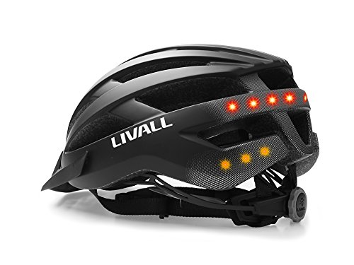 LIVALL MT1 Neo - Smarter Fahrradhelm mit LED-Lichtsystem, SOS-Alarm System, Multimedia Einheit & Freisprecheinrichtung in matt schwarz Größe 58-62 cm L von LIVALL