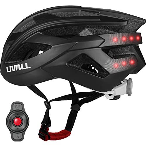 LIVALL Smart Fahrradhelm mit LED Rücklicht und Blinker, Bluetooth Fahrradhelm mit Mikrofon und Lautsprecher, SOS-Warnung, Drahtloser Fernbedienung, Erwachsene Herren und Damen von LIVALL