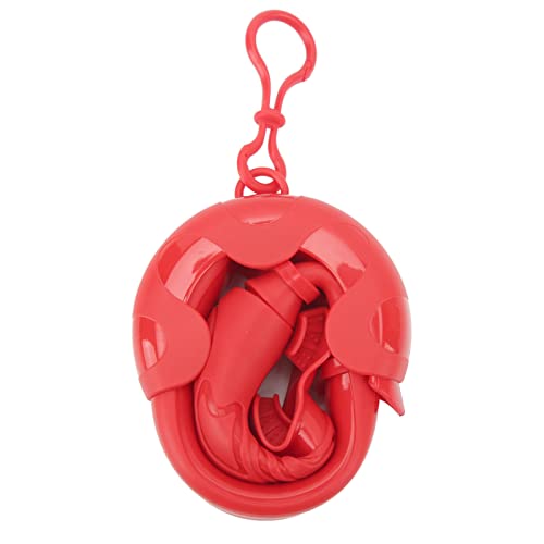 LIZEALUCKY Trockenschnorchel aus Vollsilikon, weich, tragbar, mit Aufbewahrungsbox, Schnorchelschlauch für Erwachsene und Kinder, Schwimmtraining (Rot) von LIZEALUCKY