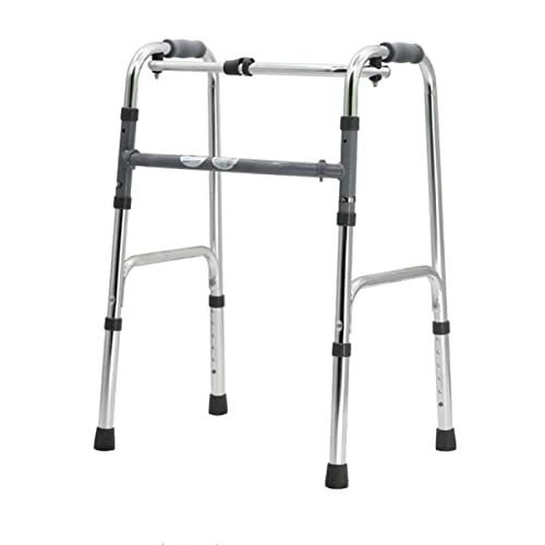 Gehhilfen für ältere Menschen mit Behinderungen können in der Höhe eingestellt und zusammengeklappt werden. Gehhilfen aus Aluminiumlegierung für ältere Menschen mit 8 Löchern, heller silberner Stern von LIsIHa