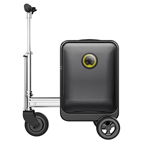 LJKSHNCX 20-Zoll-Smart-Gepäck, einziehbares elektrisches Gepäck zum Fahren, Smart Travel Boarding Case, Externe Schnittstelle, Rückfahrfunktion, Passwortsperre von LJKSHNCX