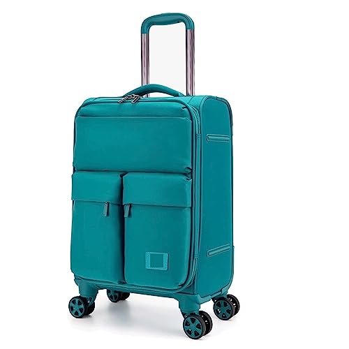 LJKSHNCX Einziehbarer Koffer, wasserdichter Handgepäckkoffer aus Oxford-Stoff, 360°-Spinnerkoffer, Koffer mit großem Fassungsvermögen von LJKSHNCX