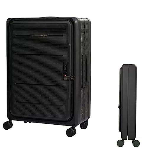 LJKSHNCX Faltbarer Koffer, geräuschlose Kombinationsbox mit Frontöffnung, universeller Rollkoffer, Verstellbarer Trolley mit DREI Geschwindigkeiten, für Reisen von LJKSHNCX