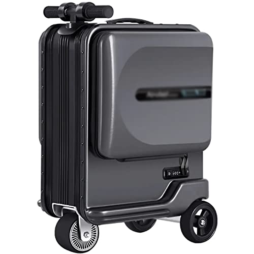 LJKSHNCX Intelligenter Handgepäck-Koffer, 20-Fuß-Gepäck-Reisekoffer, Mitfahrkoffer-Roller, Ladeanschlüsse verriegelbar, maximales Gewicht 100 kg von LJKSHNCX