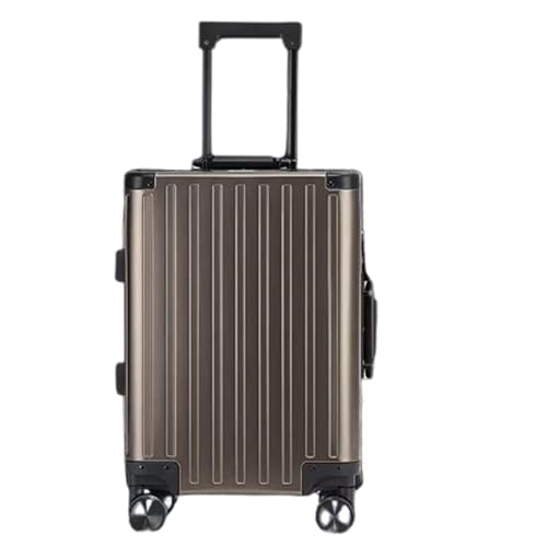 LJKSHNCX Vollaluminium-Koffer aus Magnesiumlegierung, Metalllager, 360-Grad-Licht-Sound-Laufrolle, langsamer Rückprallgriff, Koffer für Reisen von LJKSHNCX