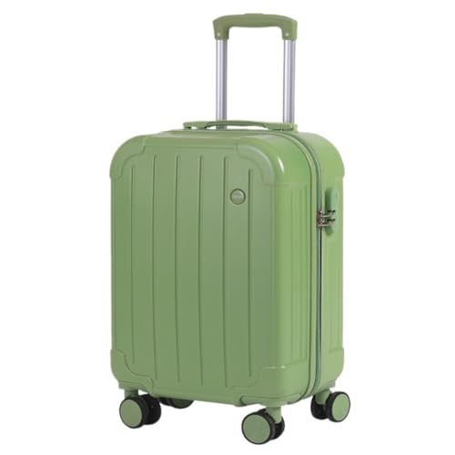 LJSPTU Koffer Gepäck Universal Wheel Trolley Koffer Herren- und Damenkoffer 20-Zoll-Boarding-Koffer Ins-Koffer Suitcase (Color : Green, Size : 26in) von LJSPTU