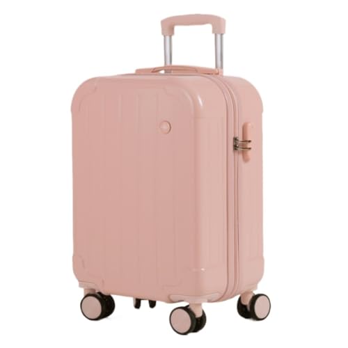 LJSPTU Koffer Gepäck Universal Wheel Trolley Koffer Herren- und Damenkoffer 20-Zoll-Boarding-Koffer Ins-Koffer Suitcase (Color : Pink, Size : 28in) von LJSPTU