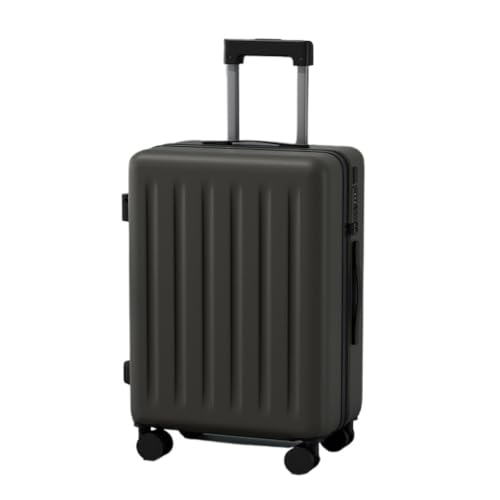 LJSPTU Koffer Multifunktionaler Koffer, Damen-Trolley, Leise Und Langlebig, Passwort-Box, Herren-Koffer, 20 Zoll Suitcase (Color : Gray, Size : 22in) von LJSPTU