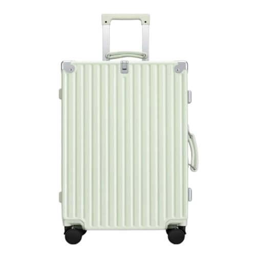 LJSPTU Koffer Retro Trolley Case Universal Rad Aluminium Rahmen Gepäck 20 Zoll Boarding Case Herren Gepäck Damen Suitcase (Color : A, Size : 24in) von LJSPTU