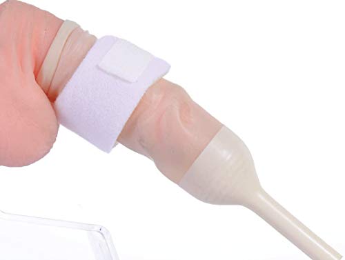 LJXiioo 10X männliche Latex-Harnscheide mit zusätzlichem Fixierer - männlicher externer Katheter (Kondomkatheter + Fixierer),25mm von LJXiioo