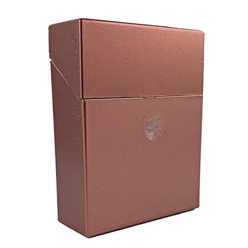 Zigarettenbox XL metallic für 25 Zigaretten Etui Kunststoff (Rot metallic) von LK Trend & Style