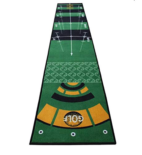 LL-Golf® Golf Puttingmatte in 300 x 50 cm/Putting Übungsmatte/Putt Matte/Trainingsmatte zum Putten in der Garage, Garten oder Büro mit verschiedenen Zielfeldern von LL-Golf