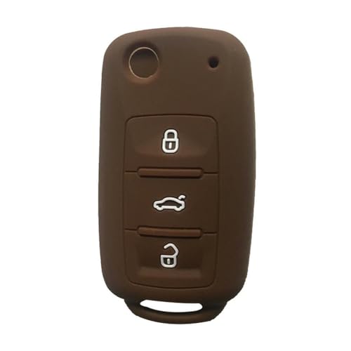 LLFDTY Weiche Silikon-Autoschlüssel-Schutzhülle, für Golf 7 Jetta Passat für Beetle Polo von LLFDTY