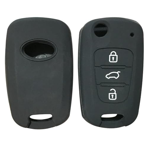 LLFDTY Weiche Silikon-Autoschlüssel-Schutzhülle, für Hyundai I30 I20 Ix35 für Kia Sportage Ceed Picanto von LLFDTY