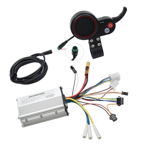 LCD Scooter Display Panel mit einstellbarer Helligkeit Multifunktions Geschwindigkeit Kilometerstand & Batterie Monitor Roller Instrumentententafel von LLHCF