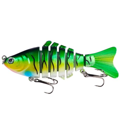 LLINthy 15 6g Multi Joint Swimbaits 10 cm Fischereiköder 7 Segment Künstliche Hardköder Schwimmköder Mit Haken Für Forellen Form von LLINthy