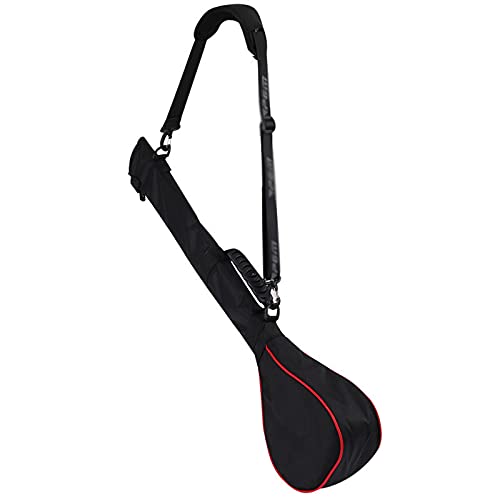 Faltbare Golftasche für Männer und Frauen, leichte tragbare Waffentasche mit abnehmbarem Riemen und rutschfestem Griff, für bis zu 3 Eisen (schwarz) von LLMTYO