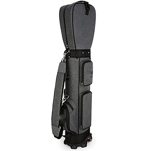 Golf-Cart-Tasche, 14 Trennwände, oberer Schläger-Organizer, leicht, mit Kühltasche, Staubschutz und Rucksackgurt (grau) von LLMTYO