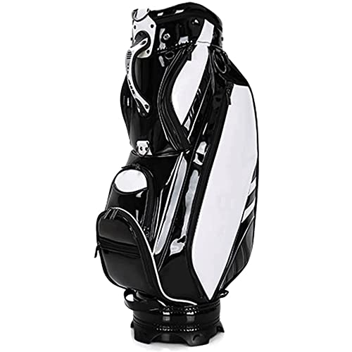 Golf-Cart-Tasche – Ultraleichte und übersichtliche Golftasche/Entwickelt für das Cart-Fahren/Für 14 Schläger mit individuellen Taschen für jeden Schläger (Schwarz) von LLMTYO