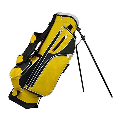 Golf Hybrid Stand/Cart Golftasche mit 9-Wege-Trennwand (gelb) von LLMTYO