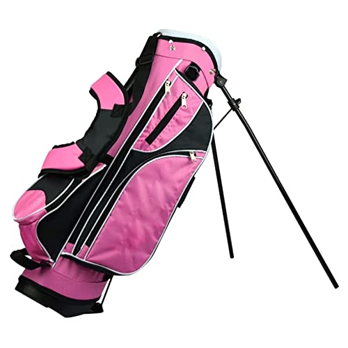 Golf Hybrid Stand/Cart Golftasche mit 9-facher Trennwand (Pink) von LLMTYO