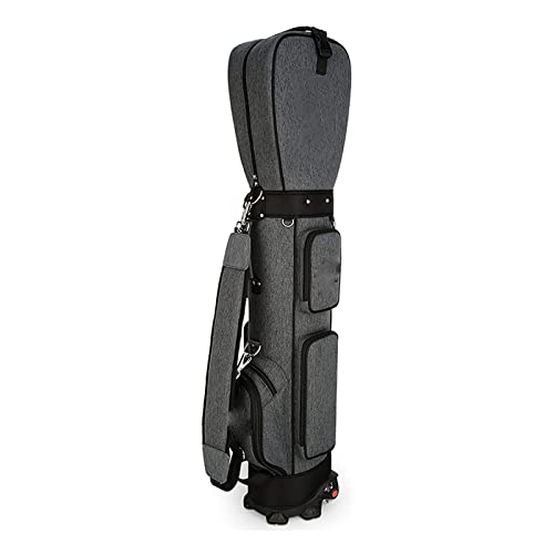 Golf-Reisetasche, Golf-Standtasche mit 5-Wege-Organizer-Trennwand Oben, leicht zu tragen, platzsparend (Farbe: Blau) (Grau) von LLMTYO