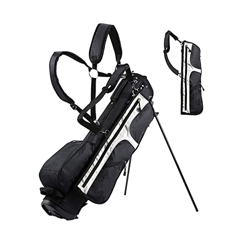 Golf-Reisetasche für Männer und Frauen, Golf-Standtasche mit 4-Wege-Organizer-Trennwand Oben, Golfschlägertaschen, leicht zu tragen, platzsparend, wasserdicht und langlebig von LLMTYO