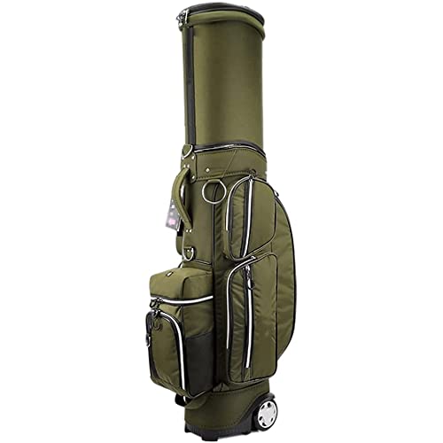 Golf-Standtasche, 14-Wege-Trennwand, 6 Taschen, 2,3 kg, leichte Golftasche für Herren (grün) von LLMTYO