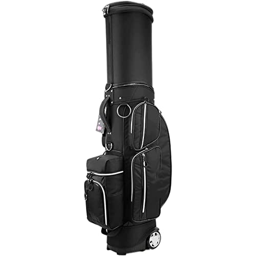 Golf-Standtasche, 14-Wege-Trennwand, 6 Taschen, 2,3 kg, leichte Golftasche für Herren (schwarz) von LLMTYO