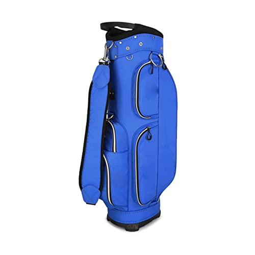 Golf-Standtasche, Golf-Reisetasche für Männer und Frauen, wasserdicht und langlebig, einfach zu transportieren, platzsparend (Farbe: Blau) (Blau) von LLMTYO