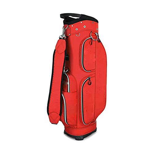 Golf-Standtasche, Golf-Reisetasche für Männer und Frauen, wasserdicht und langlebig, einfach zu transportieren, platzsparend (Farbe: Blau) (Rot) von LLMTYO