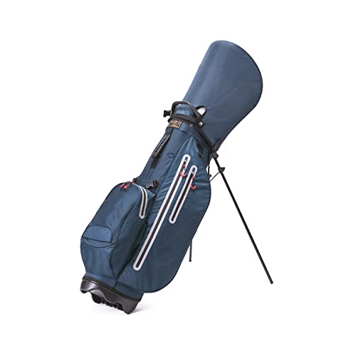Golf-Standtasche für Herren und Damen, Golf-Reisetasche mit verstellbarem Rückengurt, wasserdicht und langlebig, einfach zu transportieren, platzsparend (Farbe: Blau) (Blau) von LLMTYO