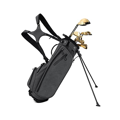Golf-Standtasche für Männer und Frauen, Golf-Reisetasche mit verstellbarem Schultergurt und 5-Wege-Trennwänden, einfach zu transportieren, platzsparend, wasserdicht und langlebig von LLMTYO