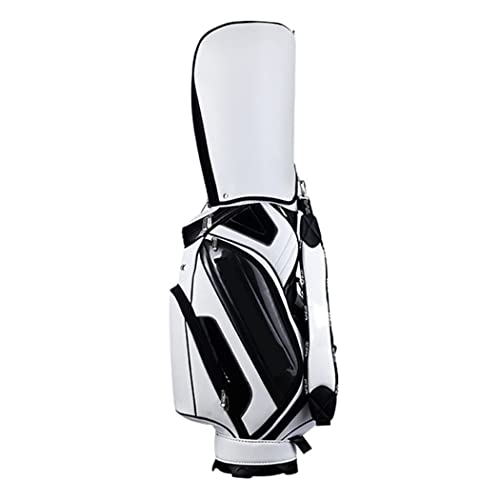 Golfschlägertasche für Herren, kristallklare wasserdichte PU-Golf-Standtasche, leichte Golfschläger-Tragetaschen mit 5-Wege-Organizer-Trennwand für die Driving Range von LLMTYO