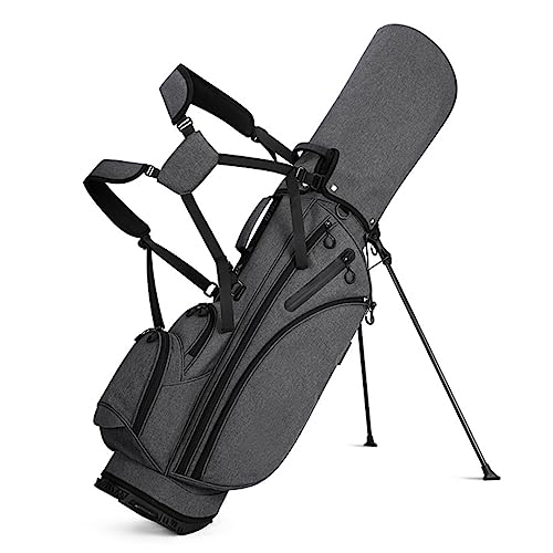Golfschlägertaschen für Herren, ultraleichte Golf-Standtasche | Perfekter Taschenständer für den Golfplatz mit Zwei Riemen zum einfachen Tragen von LLMTYO