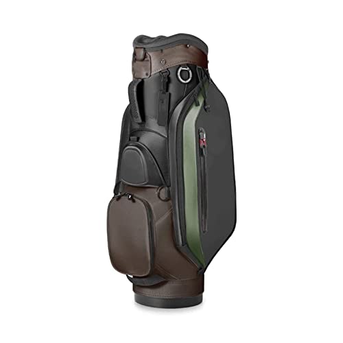 Golftaschen für Herren und Damen, Golfschläger-Carttaschen, professionelle tragbare leichte Standtaschen für den Außenbereich (Farbe: Weiß) (Braun) von LLMTYO