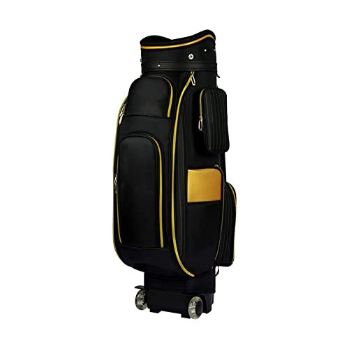Leichte Golf-Standtasche, vertikale Golftasche mit Rädern, Golf-Reisetasche, wasserdicht, langlebig, einfach zu transportieren, platzsparend von LLMTYO