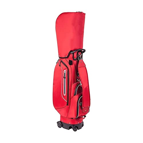 Professionelle Golfschläger-Cartbags, Golftaschen für Herren, leichte Golf-Standbags für den Außenbereich (Farbe: Blau) (Rot) von LLMTYO