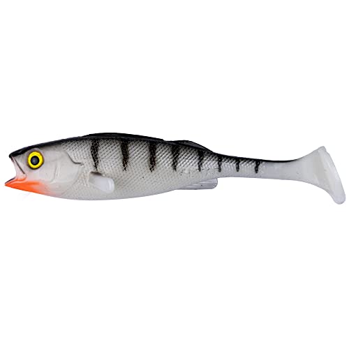 LMAB KØFI Perch Shad 7 cm (KÖFI) Farbe White Tiger von LMAB