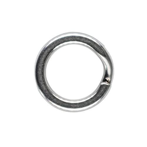 LMAB Sprengring zum Angeln Power Split Ring Set, Vorfach Montage Zubehör, extra Starke Sprengringe zum Angeln auf Zander, Hecht & Barsch, Größe 9 mm - 40 kg von LMAB