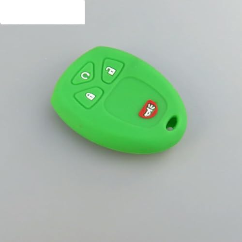 LMJCH Silikon-Autoschlüssel-Hülle für Terraza 2005–2007 Funkschlüsselhülle, 4 Tasten, ohne Logo, Grün von LMJCH