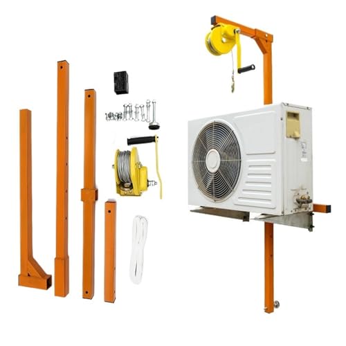 LNJZMDSS Hebewerkzeug for Klimaanlagen-Außengeräte, Handwinde + Halterung, Lift, Spezialisiert Auf Installation Und Demontage von LNJZMDSS