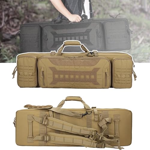 LNNLOO 36-Zoll-Tasche Für Taktische Waffen, Abschließbarer Rucksack, Integrierte Schnalle (Befestigungsgegenstände) + Stoßfeste Baumwolle, Mit Trennwand (trennbares Zubehör),93cm,B von LNNLOO