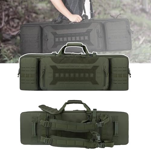 LNNLOO 36-Zoll-Tasche Für Taktische Waffen, Abschließbarer Rucksack, Integrierte Schnalle (Befestigungsgegenstände) + Stoßfeste Baumwolle, Mit Trennwand (trennbares Zubehör),93cm,C von LNNLOO